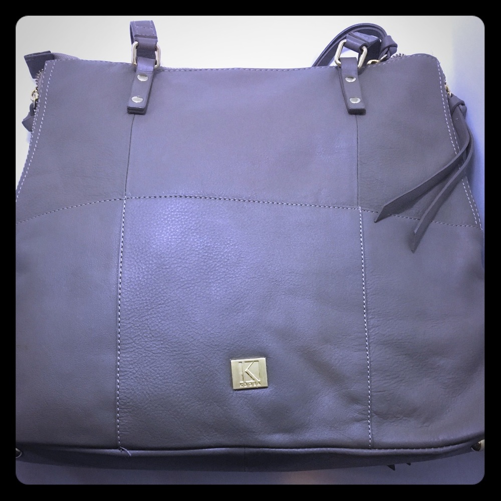 Authentic NWT Kobs Tote In Taupe
